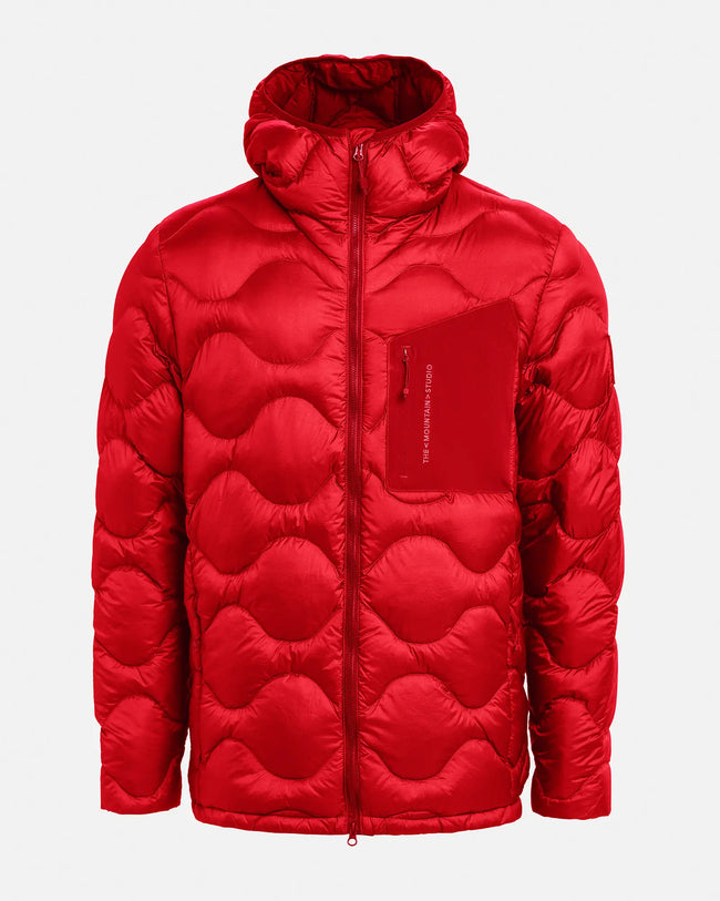 The Mountain Studio Herren Ultralight Down Hood Jacket Farbe: Equestrian Red