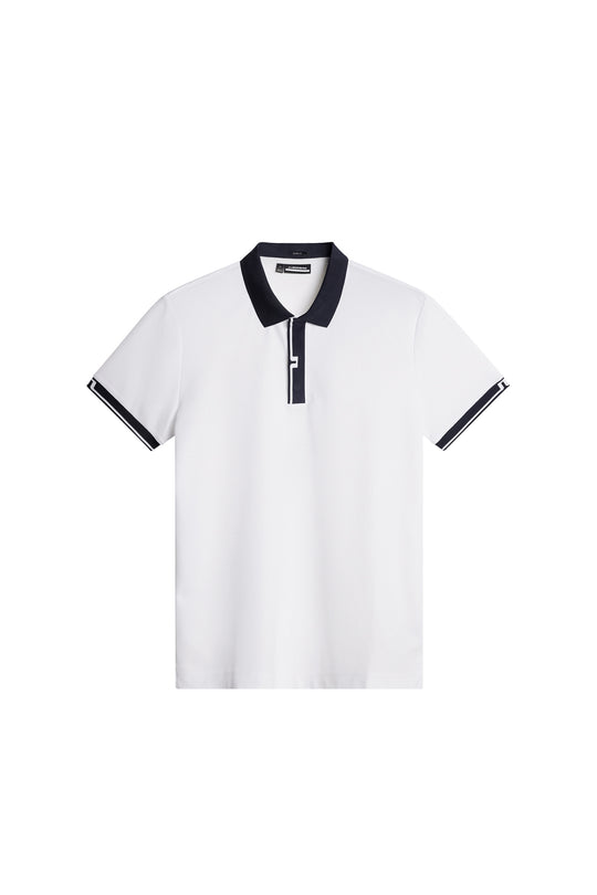 J.Lindeberg Herren Bay Slim Polo Farbe: White