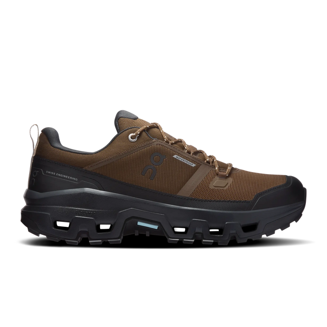 On Herren Schuh Cloudrock Low Waterproof Farbe: Earth | Black