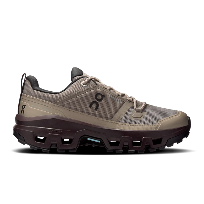 On Damen Schuh Cloudrock Low Waterproof Farbe: Cinder | Ox