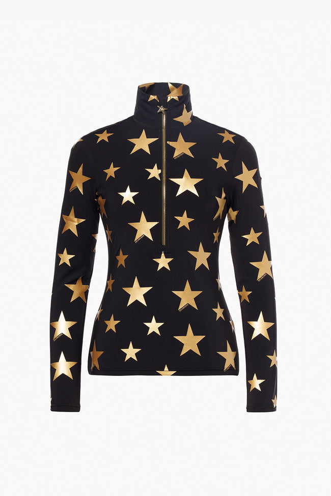Goldbergh Damen HIKARI Ski Pully Farbe: Black/ Gold