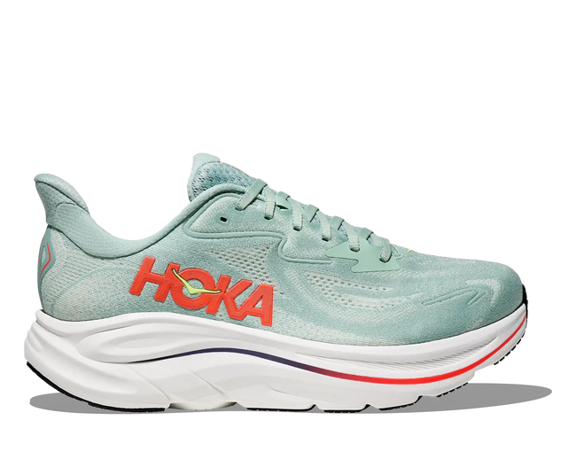Hoka Herren Clifton 10 Farbe: Sage / Neon Flame