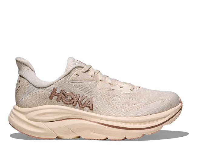 Hoka Damen Clifton 10 Farbe: Alabaster / Rose Gold