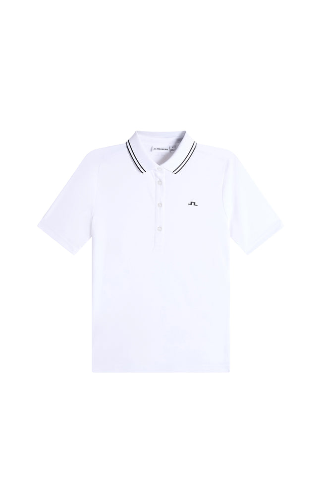 J.Lindeberg Damen Gunilla Polo Farbe: White