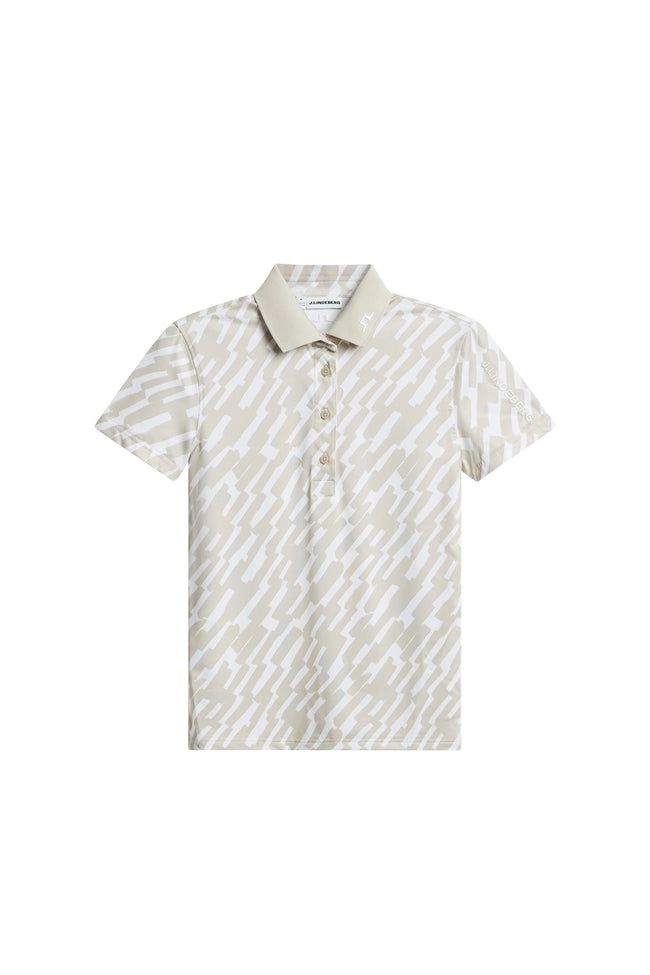 J.Lindeberg Damen Tour Tech Print Polo Farbe: Oak Island Foss