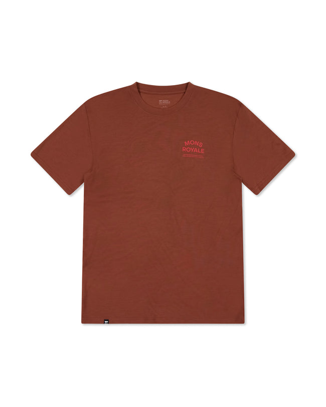 Mons Royale Herren Icon Merino T-Shirt Farbe: Cinnamon