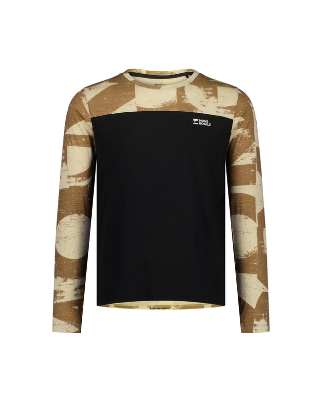 Mons Royale Herren Diversion Merino Bike Jersey Longsleeve Farbe: Grunge/Black