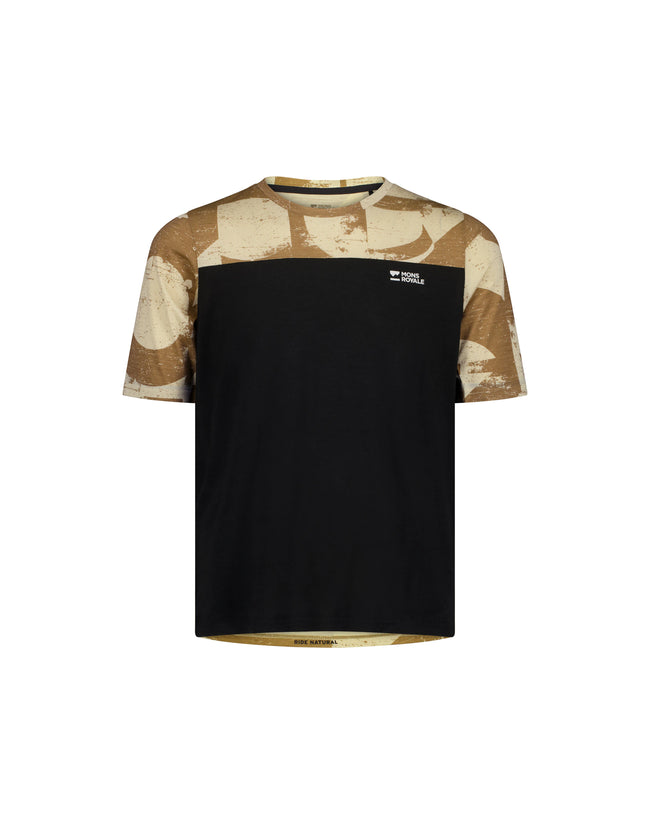 Mons Royale Herren Diversion Merino Bike Jersey Shortsleeve Farbe: Grunge/Black