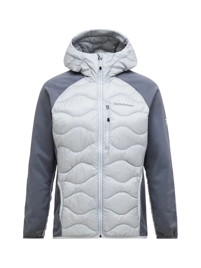 Peak Performance Herren Helium Down Hybrid Hood Jacket Farbe: Summit Smoke