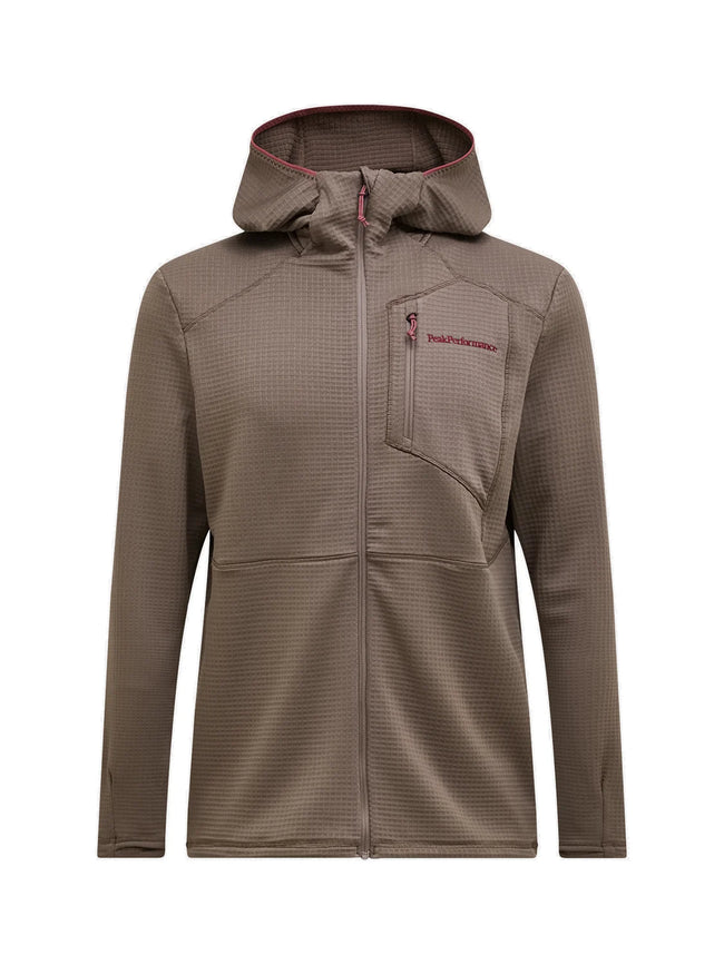 Peak Performance Herren Trail Polartec Zip Hood Farbe: Terrain Tan
