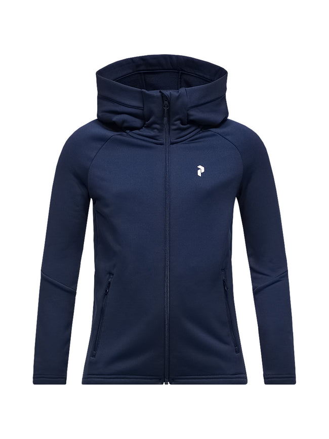 Peak Performance Kinder Rider Zip Hoodie Farbe: Blue Shadow/Blue Shadow