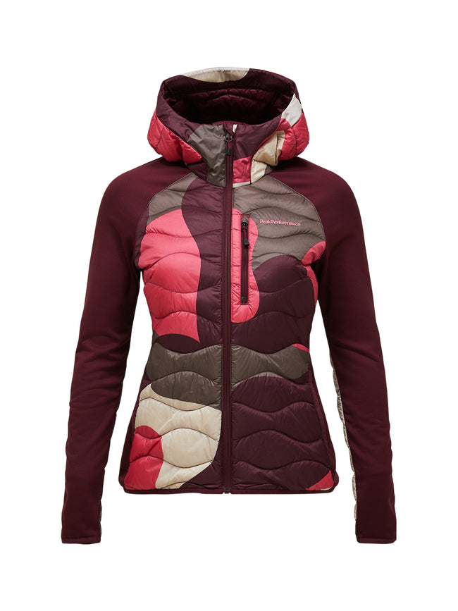 Peak Performance Damen AOP Helium Down Hybrid Farbe: 331 Snowbank/Porto