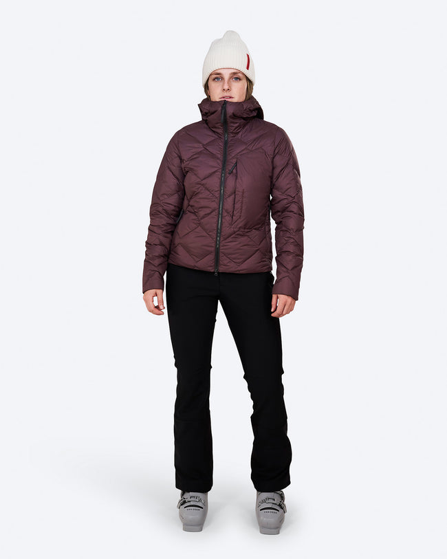 The Mountain Studio Damen Ultralight Down Hood Jacket Farbe: Fudge