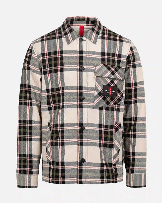 The Mountain Studio Herren Padded Overshirt Farbe: CASTLE WALL-FOREST GREEN