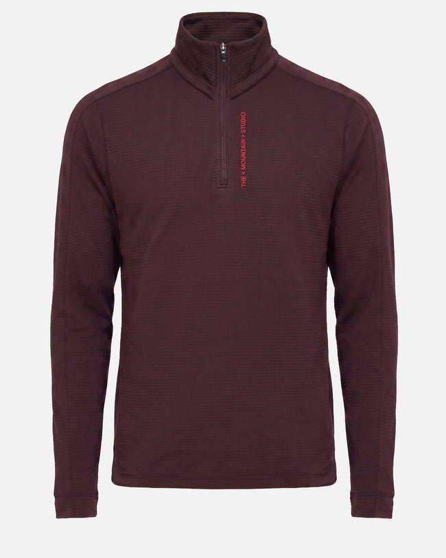 The Mountain Studio Herren Light Tech Fleece Half  Zip Farbe: Fudge