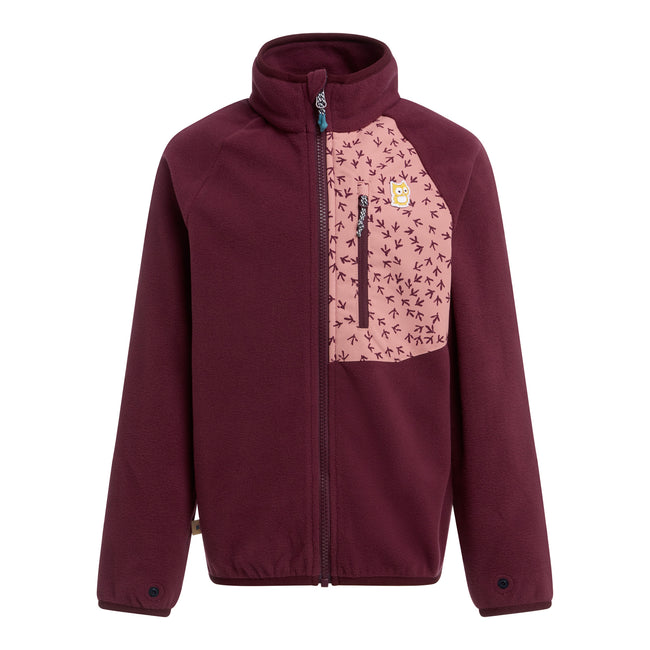 namuk Kinder Avan Fleecejacke Farbe: Mulberry / Dark Rose
