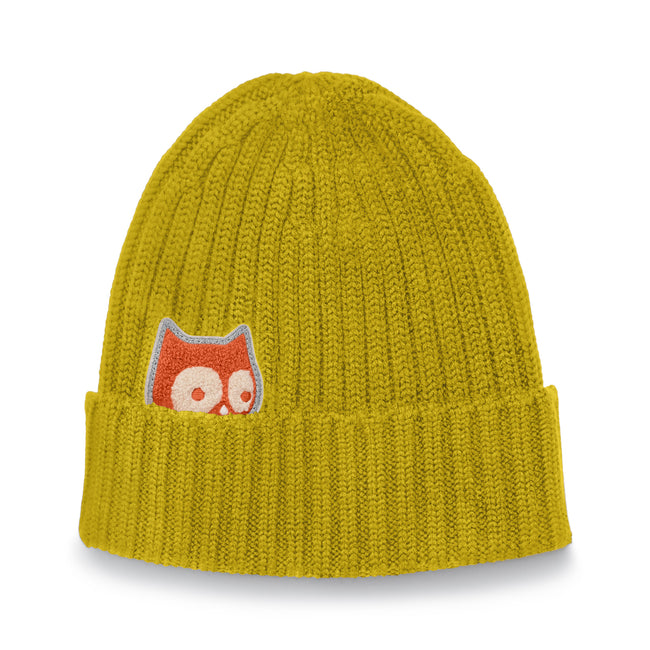 namuk Kinder Mallet Merino Beanie Farbe: Canary
