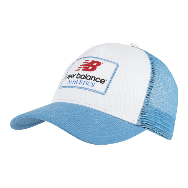 New Balance Lifestyle Trucker Hat - Athletics Graphic Farbe: Heritage Blue